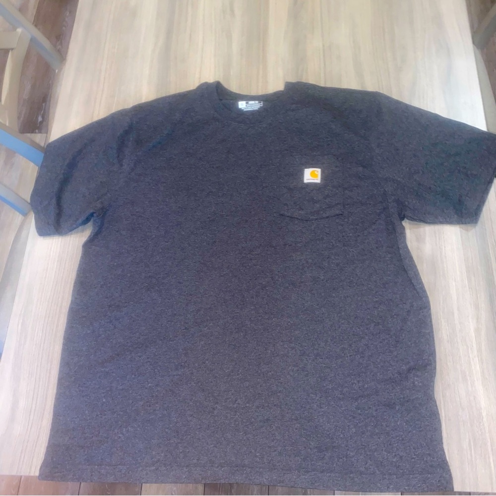 Carhartt Charcoal Pocket Tee with Logo